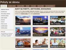 Tablet Screenshot of pobytyseslevou.cz